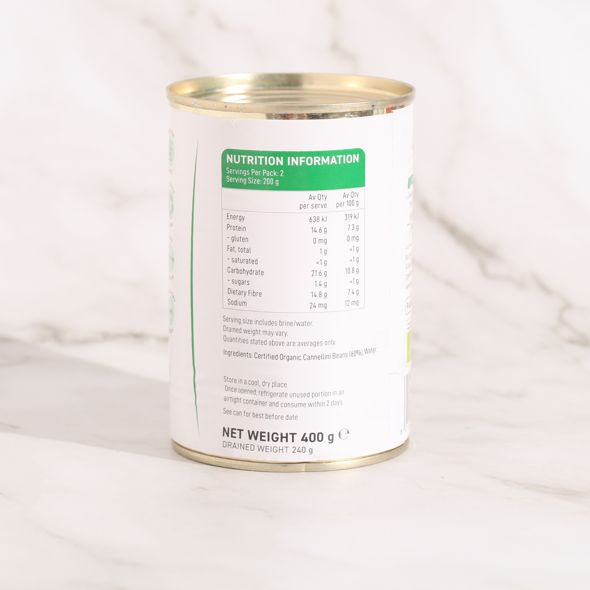 Organic Cannellini Beans - Manfuso